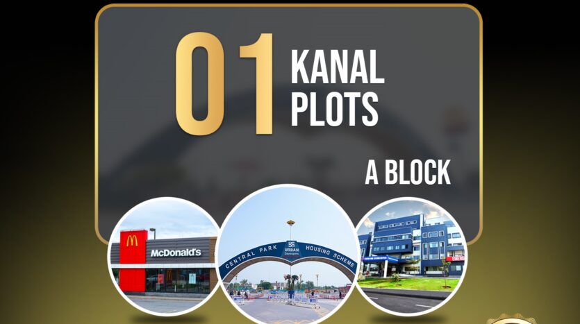 1 Kanal Plot for sale in Central Park Lahore