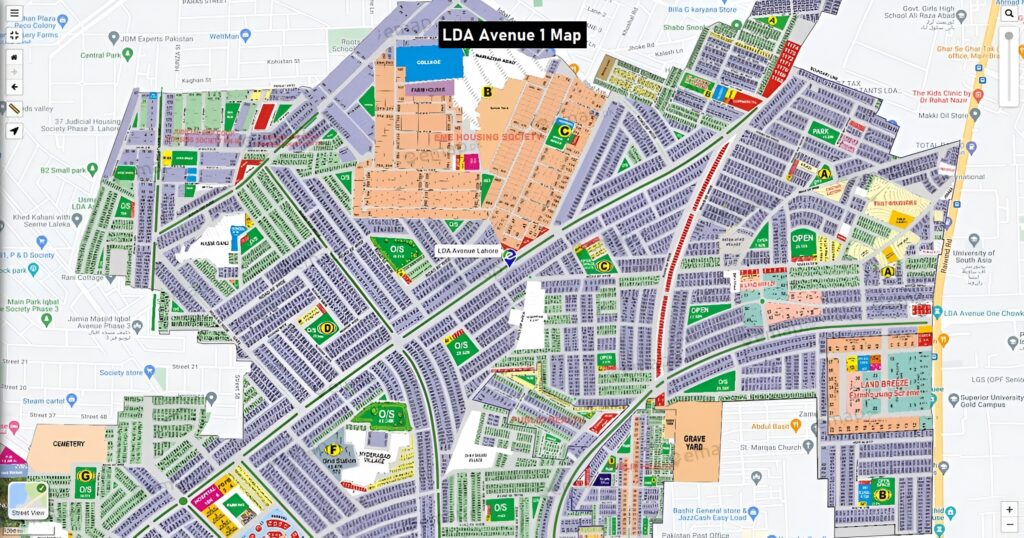 LDA Avenue One Society Map