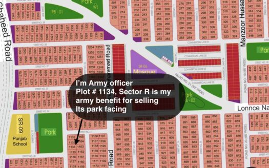 I’m Army officer. Want to sell my kanal residential plot.