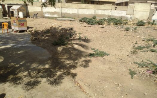 900 sq yds, open 3-sided PLOT for immediate sale in Karachi City center area of SMCHS