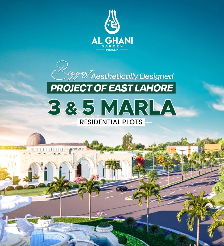 Available Plot Sizes in Al Ghani Garden