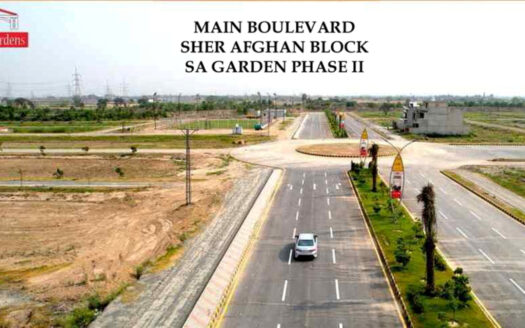 5 Marla Prime Location Corner Park Facing Main Beluvard Residential Plot for sale SA Garden.