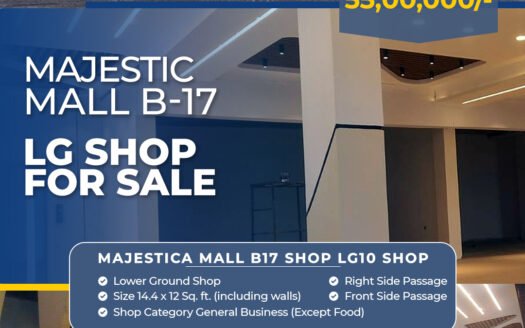 Majestic Mall B-17 Multi Gardens LG Corner Shop for Sale